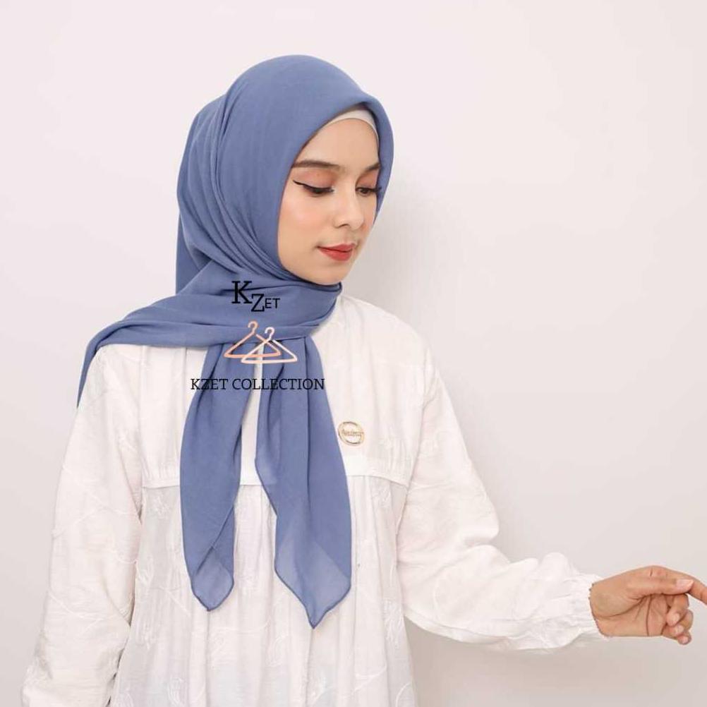 Hijab Arabian Voal 120x120cm (Arabian Voile)/ Jilbab Arabian Voal Segiempat Premium Jahit Tepi