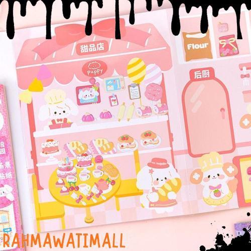 Buku Stiker DIY BEAR Quite Book Beruang Landscape Sticker Ruangan Sale