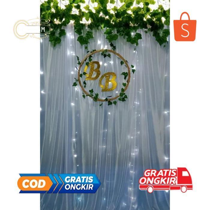 COKLUMSTORE PAKET BACKDROP F DEKORASI LAMARAN AQIQAH AKAD SEDERHANA/ PHOTOBOOTH LAMARAN/ WEDDING PHO