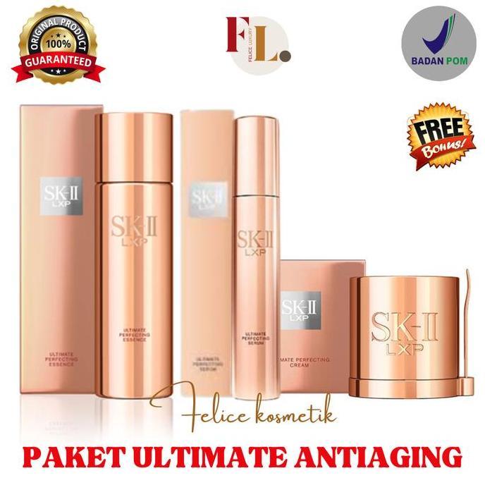 SK-II SKII SK II LXP ULTIMATE PERFECTING ESSENCE LXP SERUM LXP CREAM Pencerah Wajah Cleanser
