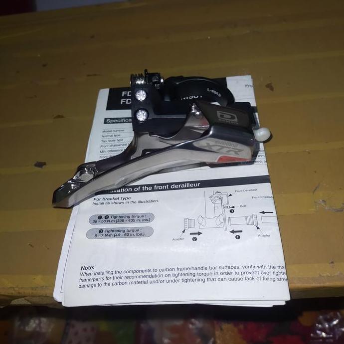 Promo FD XTR M-980 3speed Clamp 34.9 mm tarikan Atas bawah Not Deore XT Diskon