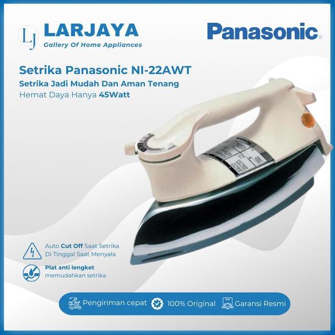 Setrika Panasonic NI-22 AWT | Dry Iron Panasonic NI-22 AWT