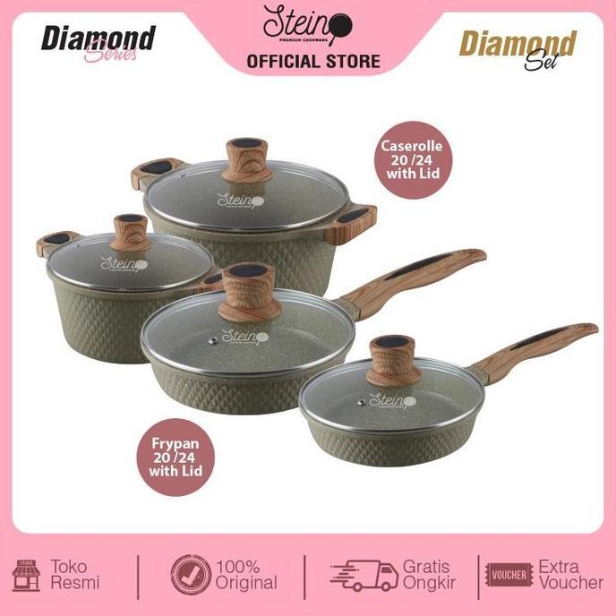 Best- Panci Steincookware Paket Diamond Set Stein Diamond Series