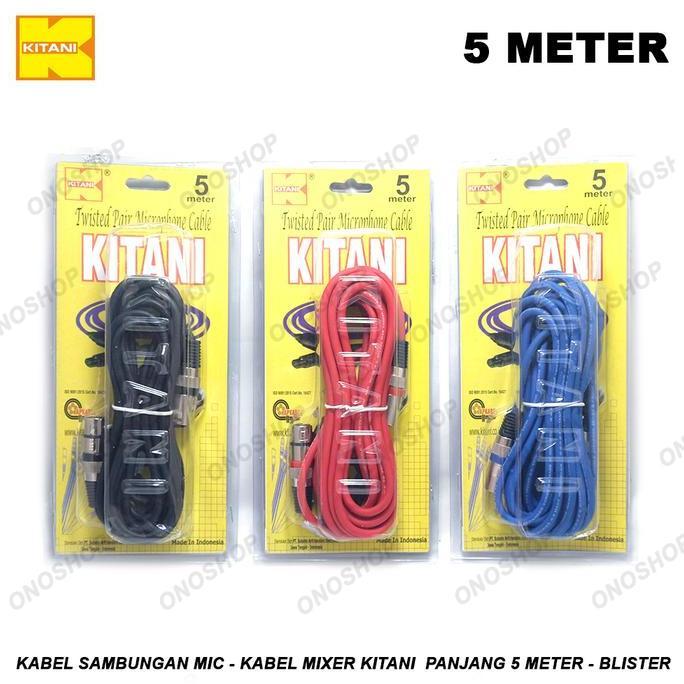 Kabel Sambungan Mic - Kabel Mixer Kitani Panjang 5 Meter - Blister