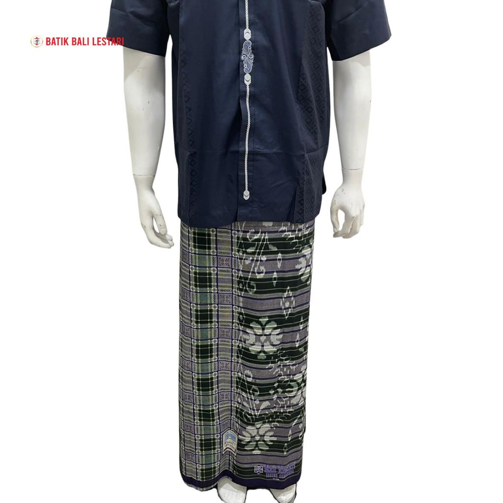 Batik Bali Lestari Sarung Samarinda Harum Cendana Ungu Abu (SR0307)