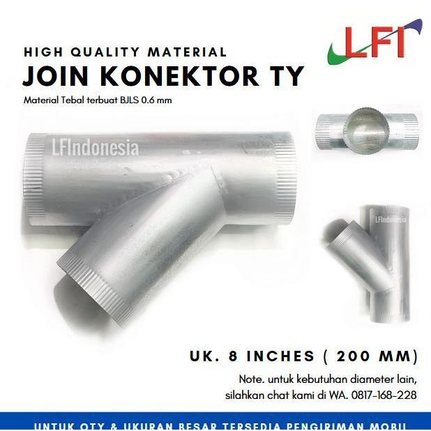 Join Konektor Ty 8 Inch (200 Mm) - Bjls 0.6 Mm