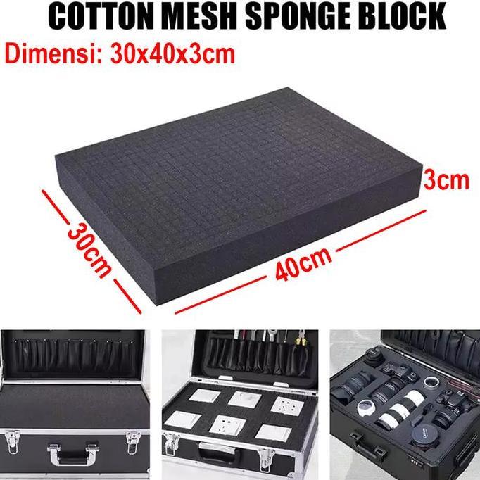 Busa Tas Custom Cut - Cotton Mesh Sponge block - Busa Pre Cut Custom for Kamera - Lensa - Drone - Ko