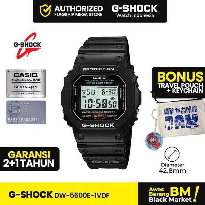 New- G-Shock Gshock Dw-5600E-1Vdf Dw-5600E Dw-5600 Dw5600E Dw 5600E