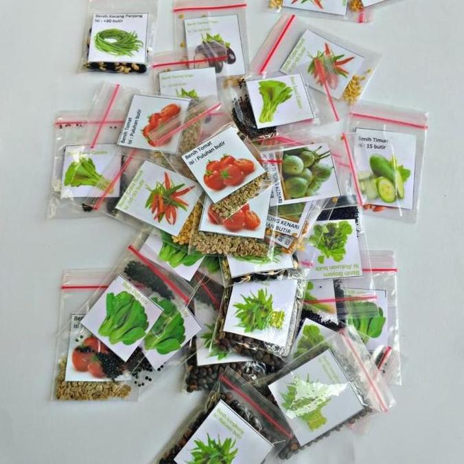 Lansungkirim- Paket Benih Bibit Sayuran Isi 10 Jenis Sayuran Dan Buah