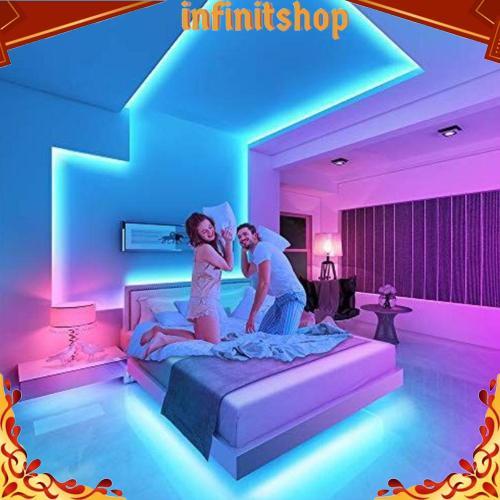 [3528 10m] Lampu led strip rgb 16 warna remote tiktok warna warni lampu kamar dinding Ready