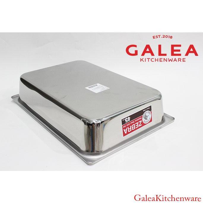 Good- Nampan Baki Persegi Stainless / Food Pan Tebal Stainless SUS 304 / Zebra Food Pan 45 Cm 141045
