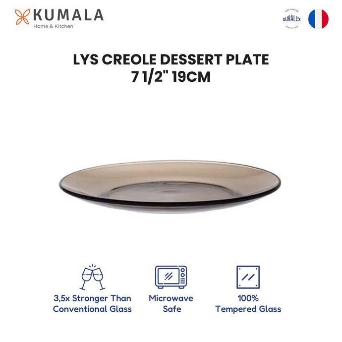 Good- DURALEX Lys Dessert Plate Creole 19cm 6pcs - Piring Makan Kaca