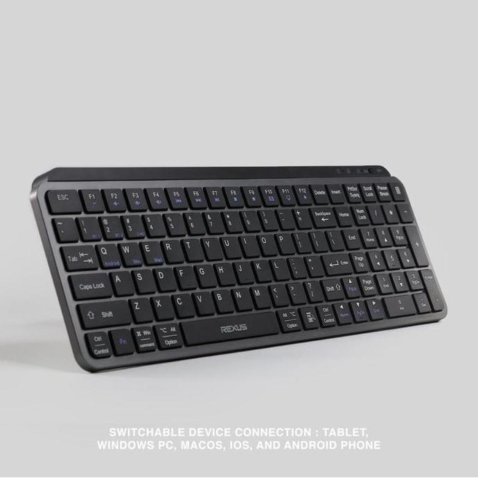 Rexus KL150 / KL100 / KL200 Dual Connection Wireless Office Keyboard Garansi Computer Terlaris
