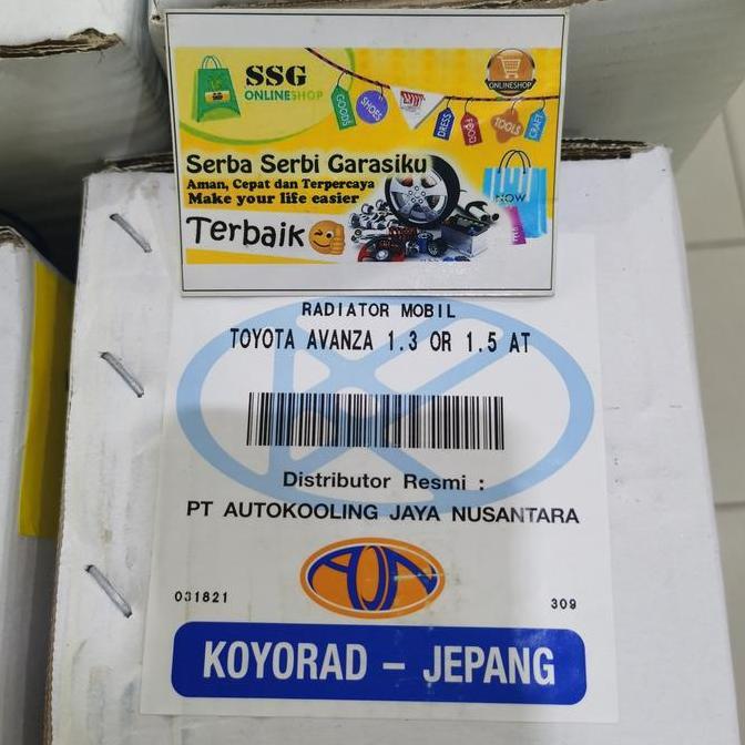 Promo Radiator All New Avanza Xenia Veloz 1500cc 1300cc 2012 2015 Matic Diskon