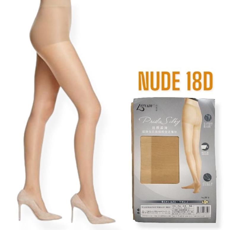 Slmtkaki- Stocking Celana Stoking Nude Pantyhose 18D Priska Silky