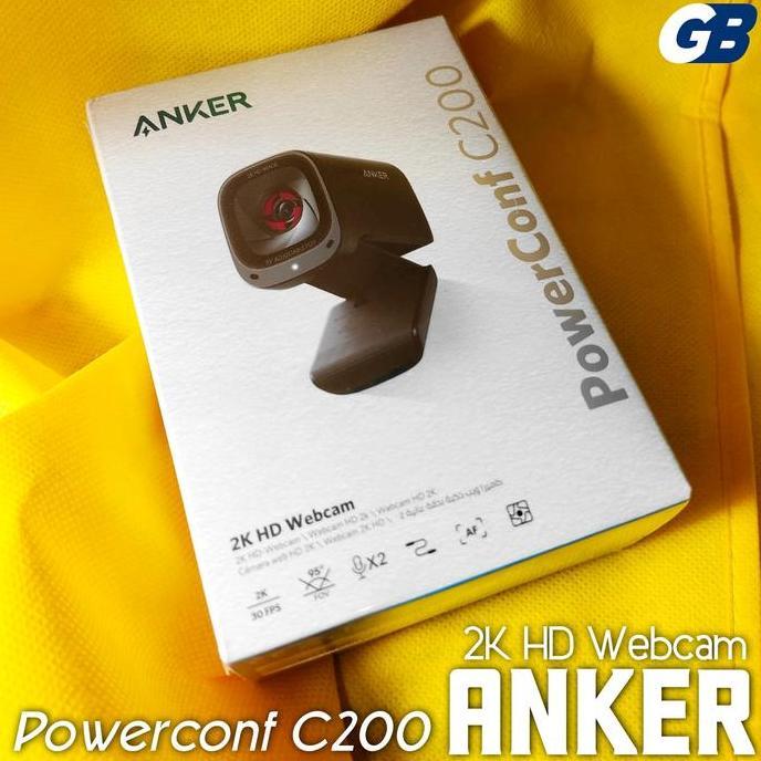 Anker A3369 PowerConf C200 2K AI Stereo Mics Webcam untuk PC Laptop Computer Terlaris