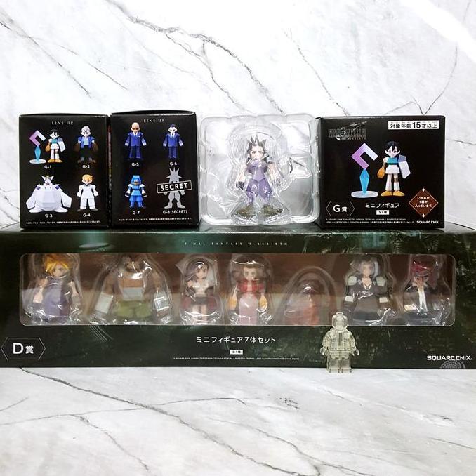 FINAL FANTASY VII REBIRTH MEMORIAL KUJI [G+D] POLYGON MINI FIGURE [CLOUD BARRET TIFA AERITH RED XIII