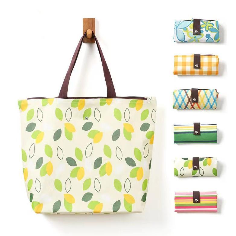 Good- (Tas04) Tas Lipat Resleting / Tas Belanja Lipat / Shopping Bag / Eco Bag Motif Anti Air Ukuran