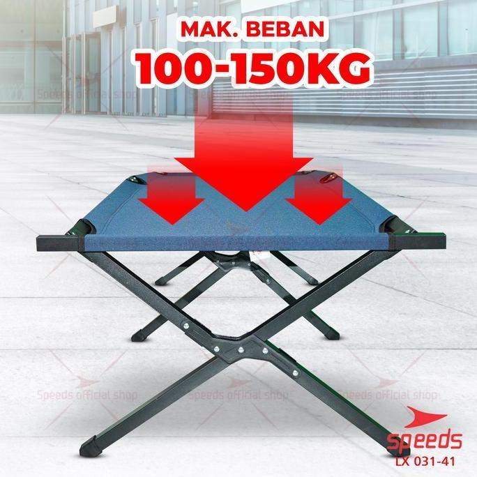 SPEEDS Tempat Tidur Velbed Camping Ranjang Portable Kursi Lipat Tidur 031-41