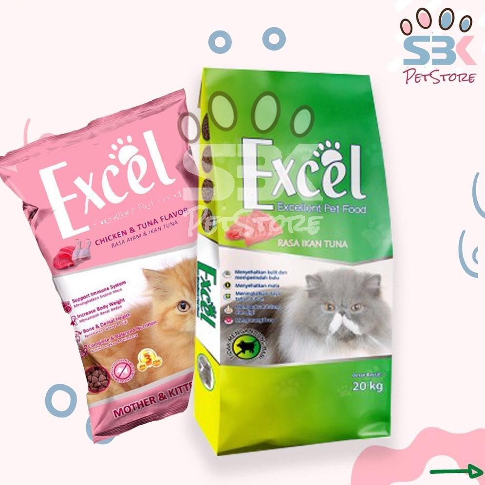 Excel 20kg Makanan Kucing Kering Karungan
