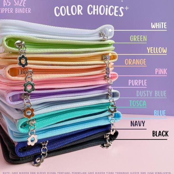 Orga- (A5 Size) Zipper Photocard Binder 6 Ring / Binder Album Pc Polaroid