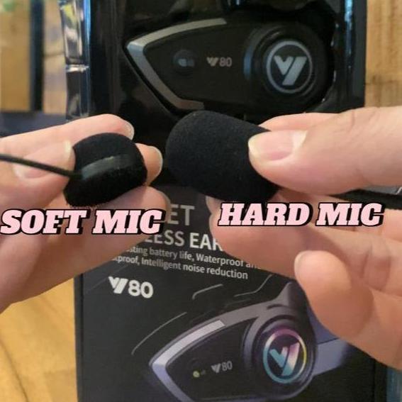 Microphone Mic Intercom Headset Bluetooth type C Speaker dan Mic Helm Fullface Helm Halfface Hard Mi