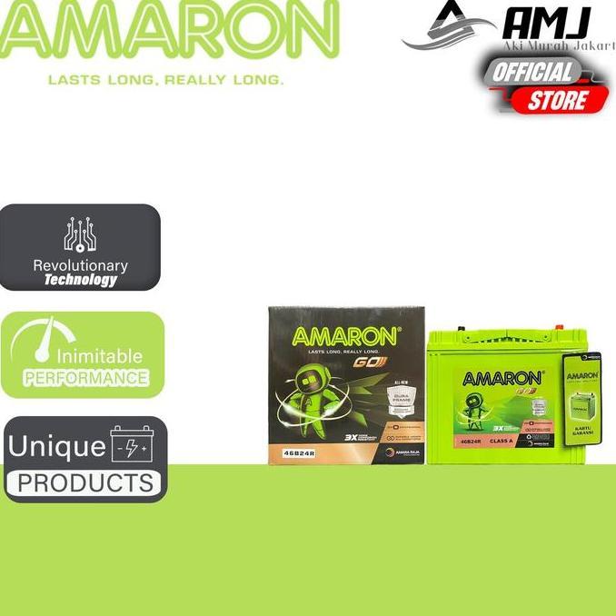 Amaron GO Aki Mobil Daihatsu Terios 46B24R / NS60 - 45Ah Aki Kering