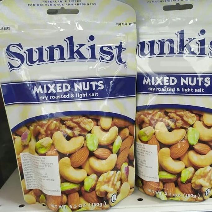 Good- sunkist mixed nuts dry roasted & light salt 150gr