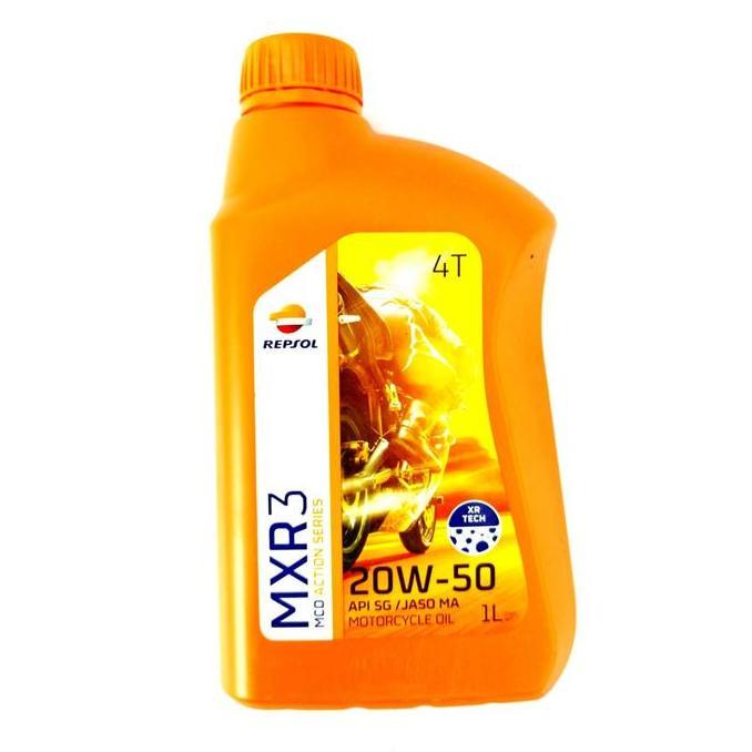 Hiww- Oli Repsol Mrx3 1 Liter 20W50 Api Sg Ma Satria Fu Vixion R15 Jupiter