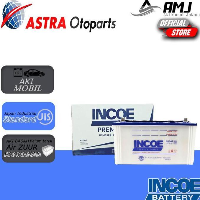 Incoe Premium Astra Aki Deep Cycle Solar Panel / UPS / LPU N100T - 100Ah Aki Basah