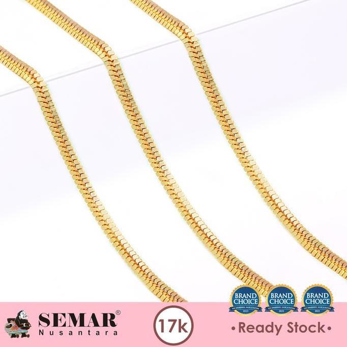 Terlaris Kalung Emas Wanita Flexy 17K Semar Nusantara