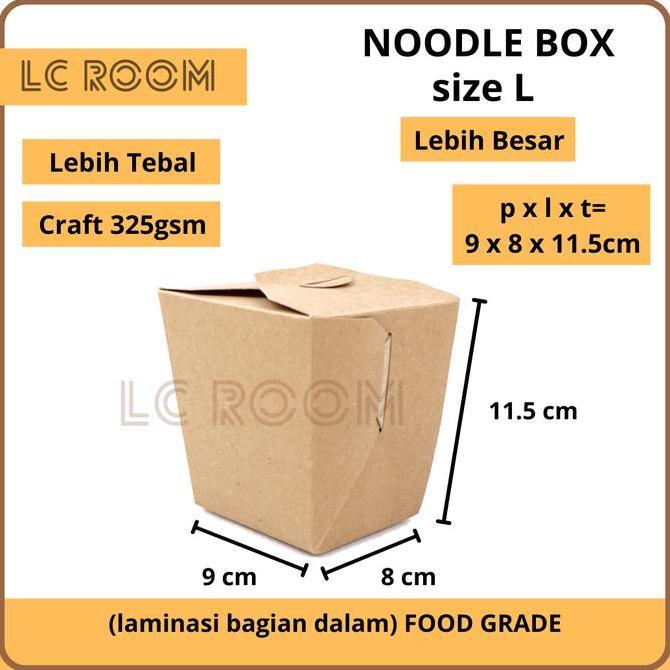 Good- PAPER RICE BOX FOOD PAIL NOODLE BOX PAPER LUNCH BOX KRAFT KOTAK MIE