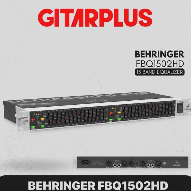 BEHRINGER ULTRAGRAPH PRO FBQ1502 HD 15 Band Graphic Equalizer with FBQ
