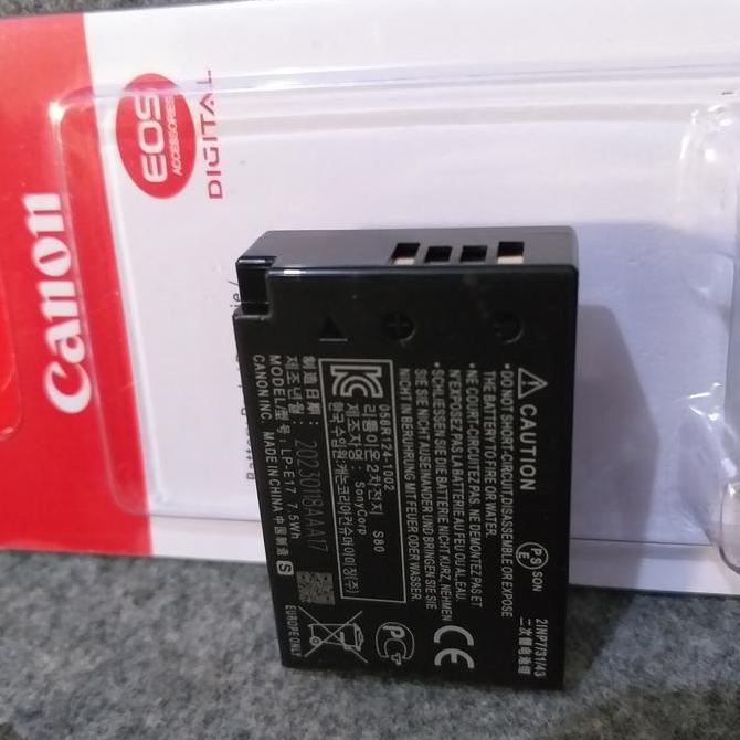 TERBARU - Baterai canon LP-E17( For Canon EOS M3/M5/M6/ 750D/760D/200D)