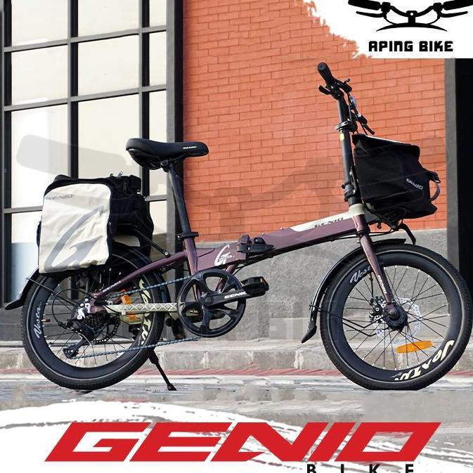 Terlaris Sepeda Genio Vesta 1.0 20" Sepeda Lipat Dewasa Folding Bike 20 Inch