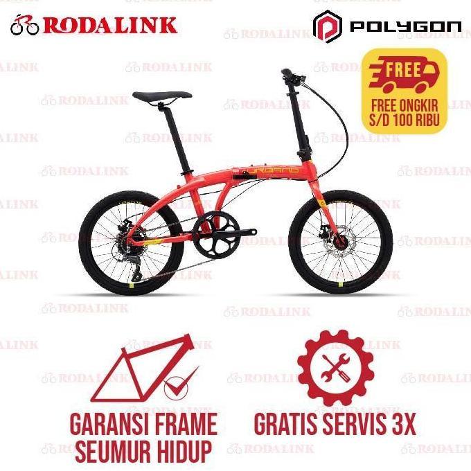 Terlaris Promo Diskon Polygon Sepeda Lipat Urbano 3 - Hitam