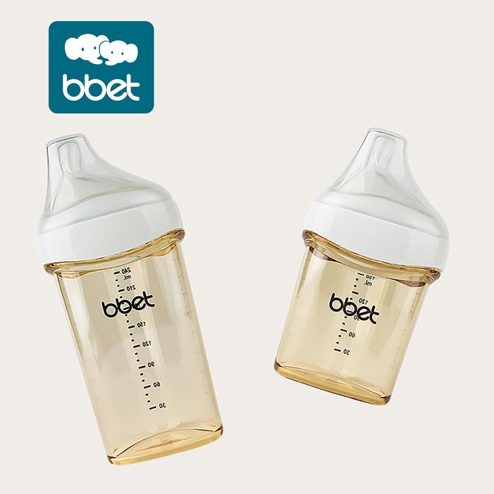 BBET Triangle Feeding Bottle PPSU 150ml/240ml | Botol Minum Dot Anti Kolik Bayi