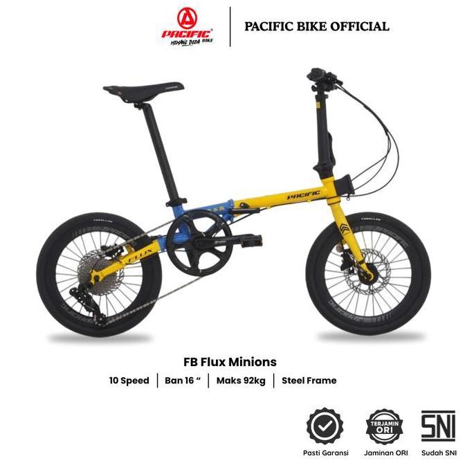 Terlaris Pacific Sepeda Lipat Flux Edisi Minons Ukuran Ban 16