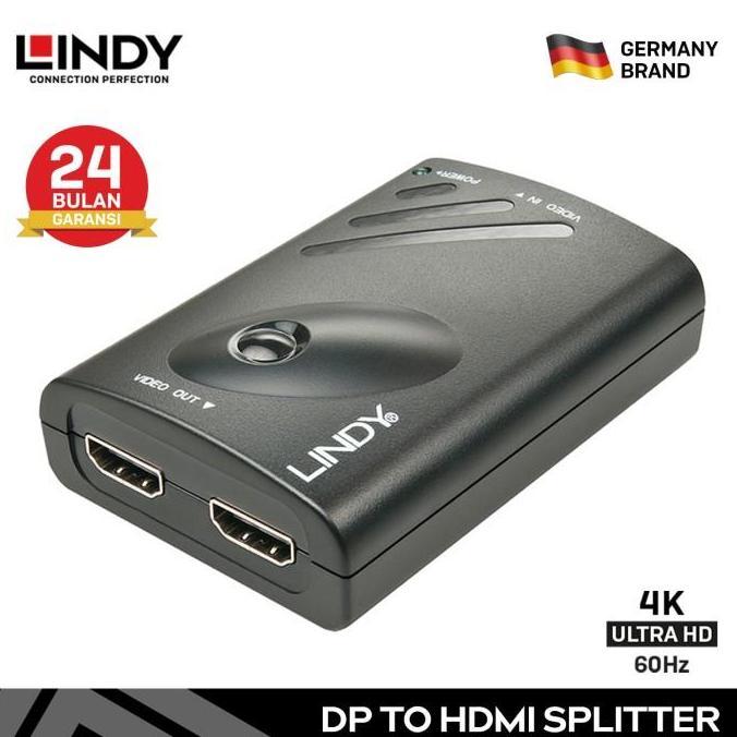SIAPKIRIM LINDY 38409 DisplayPort to 2 Port HDMI MST Hub Expander Splitter READY STOCK