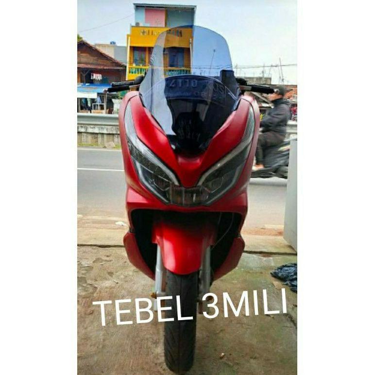 WINSIL PCX 150 VISOR  MAXHIELD PCX LOKAL FLYSCREEN MAXHIELD TINGGI 55CM