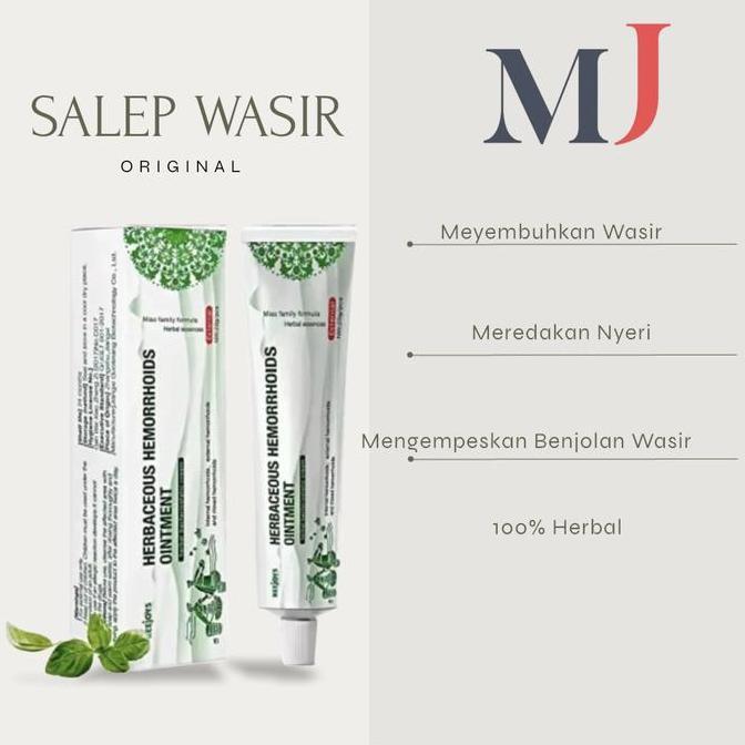 NEW OBAT WASIR SALEP AMBEIEN HERBAL BAB BERDARAH HERBACEOUS HEMORRHOIDS OINTMENT MENYEMBUHKAN BEST