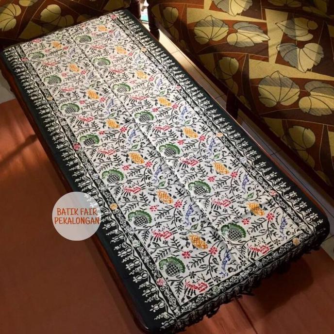 Dkrs- Taplak Meja Panjang Taplak Meja Tamu Panjang Ukuran 120X50Cm Batik Cap Loper Batik Taplak Meja