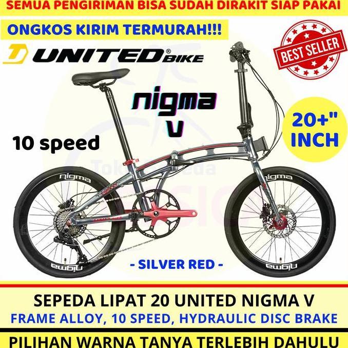 Terlaris Sepeda Lipat 20 United Nigma V - Nigma 5
