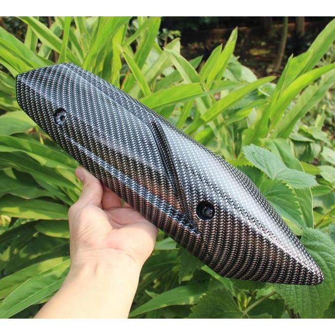 Tameng Knalpot Carbon Mio M 3 Tutup Cover Knalpot Carbon Mio M 3 Mioz Xride 125 Soul GT 125 Fino Aks