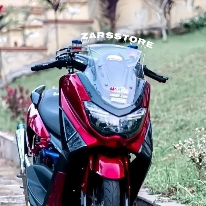 Visor Winshield Yamaha Nmax Old Lama Model Standar Bahan Akrilik Bening Ryben Hitam Tebal 3 Mili Har