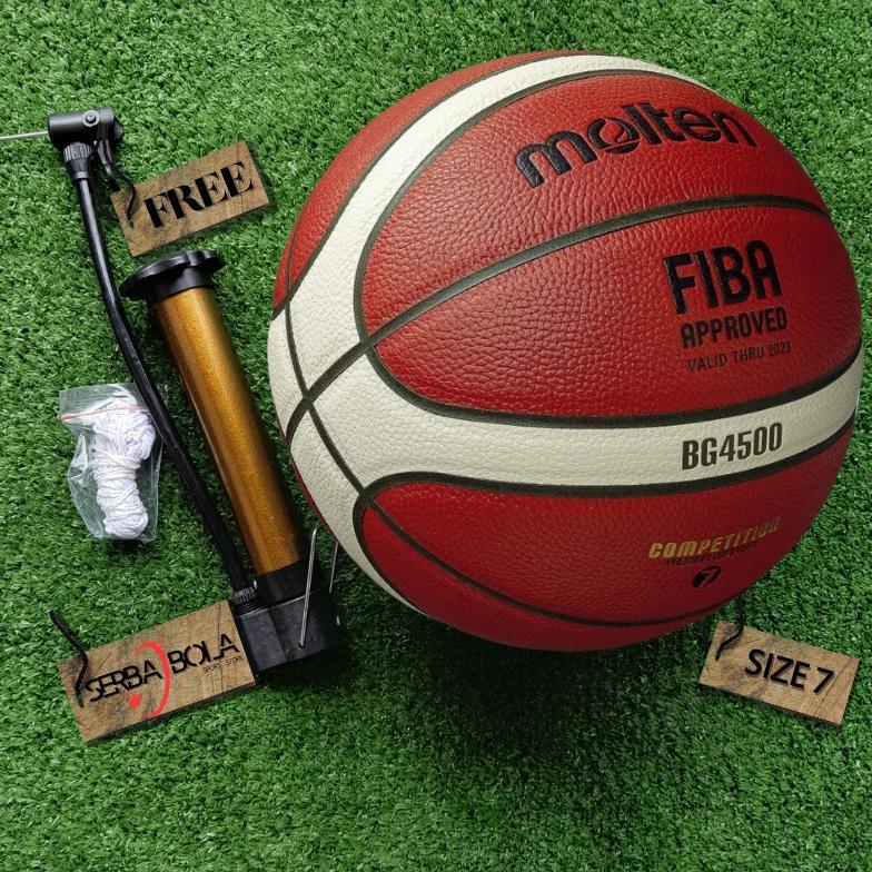 PREMIUM BOLA BASKET ORI MOLTEN BG4500 BG5000 SIZE 5 6 7 GG7X UNTUK INDOOR OUTDOOR IBL BAHAN KULIT NO