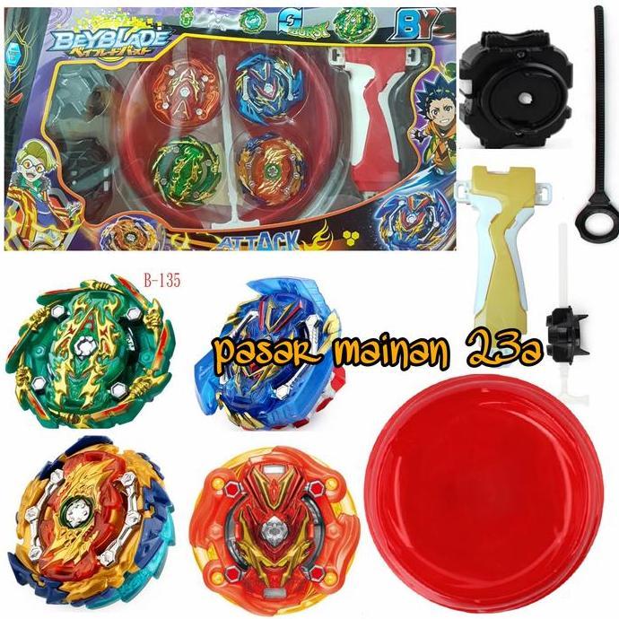 ASLI Gangsing Beyblade Burst 4in1launcher Beyblade high speed rotation Lord