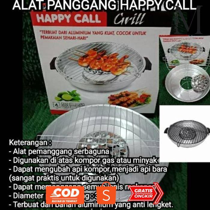 MARTYDASTORE ALAT PANGGANG HAPPY CALL BULAT/ PANGGANGAN PORTABLE/ LGI OX04