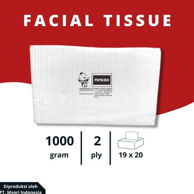 Clrx- Tissue 1000Gr / 1Kg Popolulu Facial Tissue