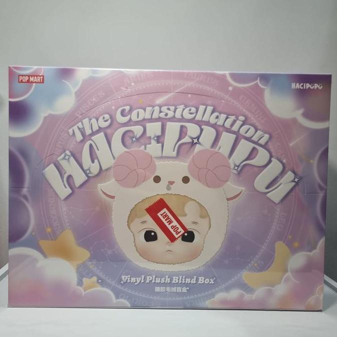 POP MART Hacipupu The Constellation Keychain Vinyl Plush Original 1 Set Segel Mainan Kado Birthday G